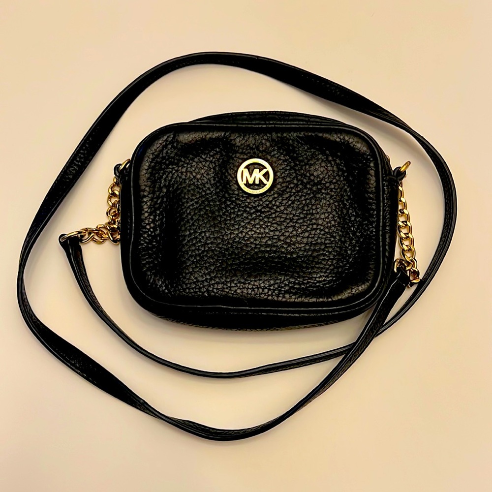 Michael Kors Fulton Leather small crossbody bag.